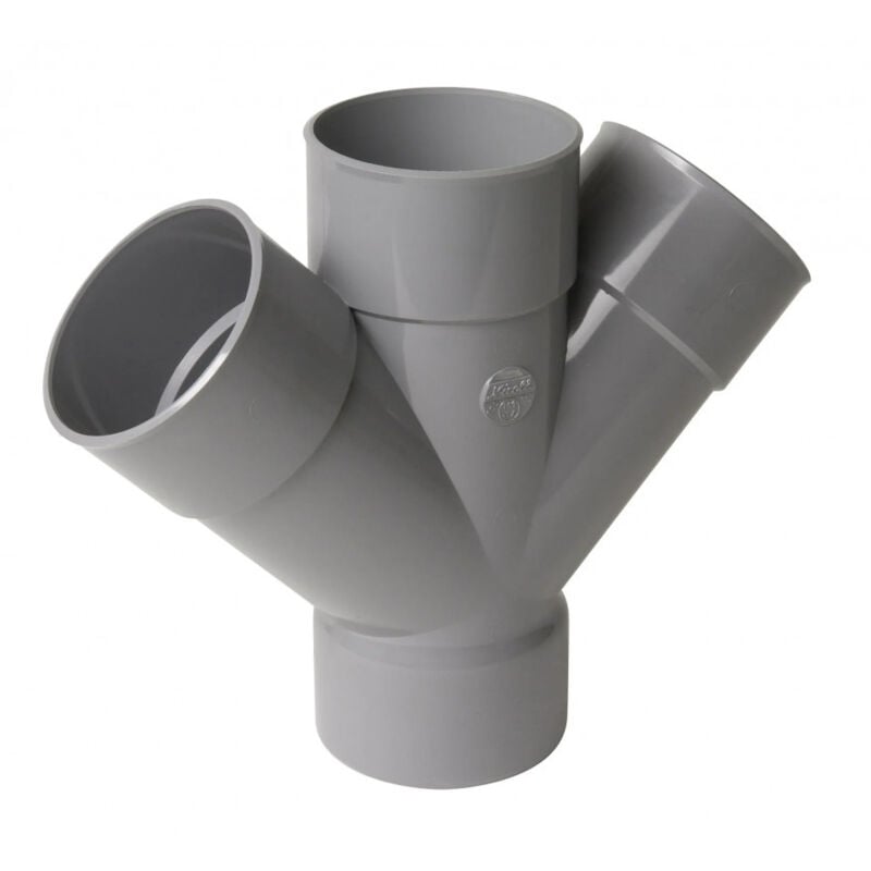 Croix pvc 45 degré ff 100