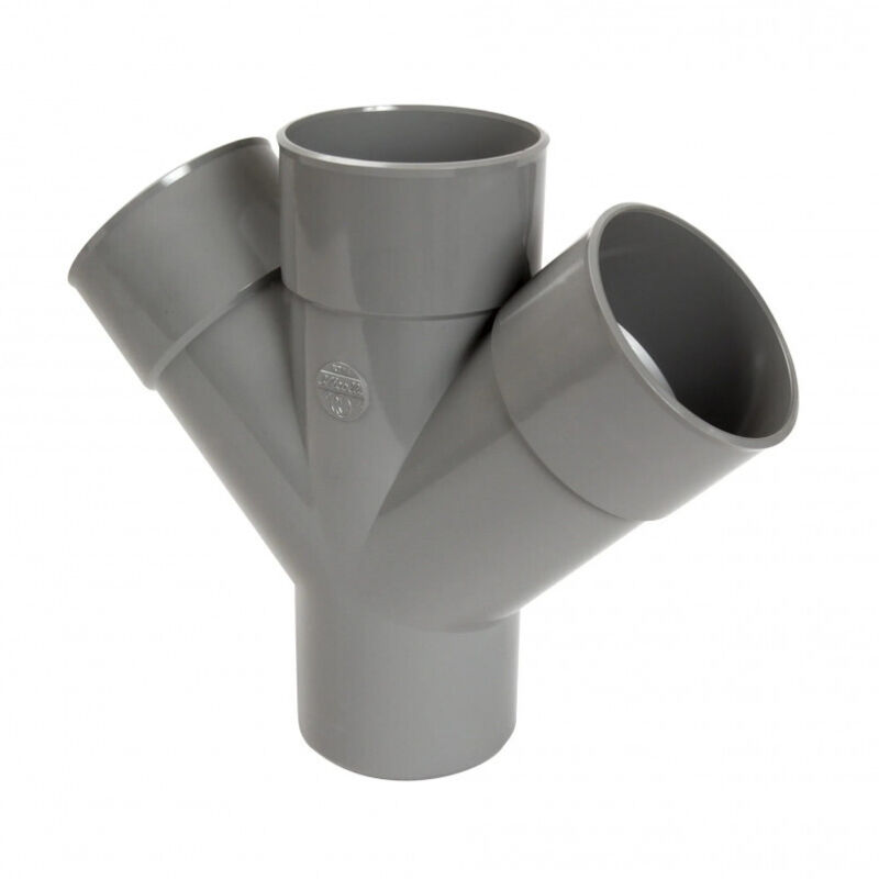 Culotte double parallèle PVC MF 45° diam 100mm à coller - Nicoll