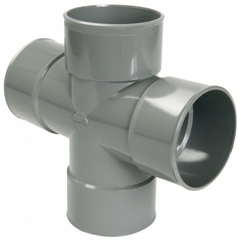 Nicoll - Culotte à 87°30 pvc double parallèle ff 100mm URT188