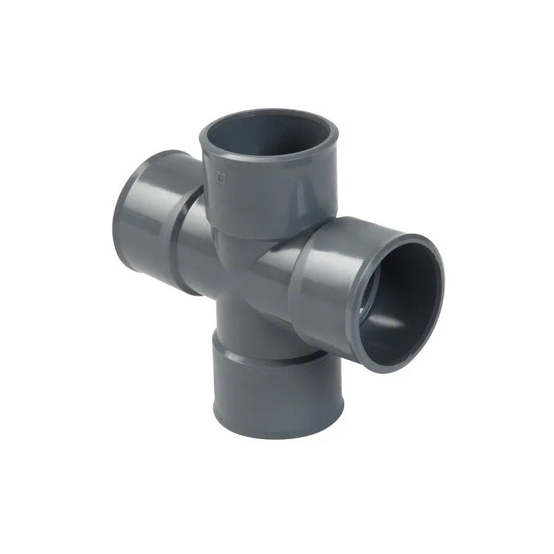 Nicoll - Croix pvc 87 degré 30 (90 degré) Femelle/Femelle, 125