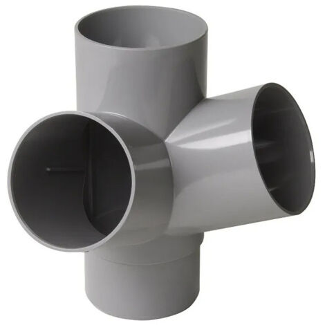 Croix d'angle PVC 67 degré 30 Mâle/Femelle, 100