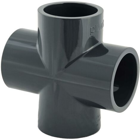 Croix en PVC à 90° - Diamètre: 40 mm