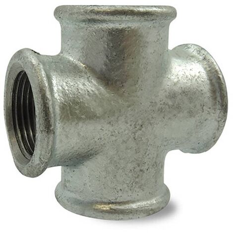 Croix Galvanisée Femelle x4 en fonte malléable 1''1/4