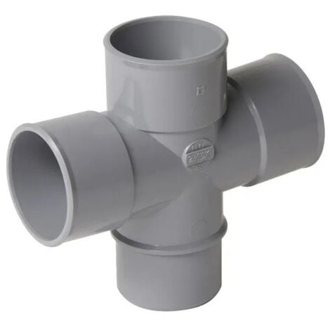 NICOLL Croix PVC 87 degré 30 (90 degré) Mâle/Femelle, 50