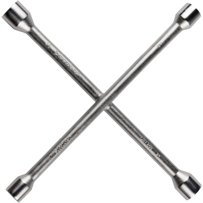 Croix Roue Voiture - Clé Démonte Roue aux Dimensions 17-19-21-23 mm - Clés en Croix pour Roues - Clé de montage - Cle Demonte Roue Voiture - 3535 cm