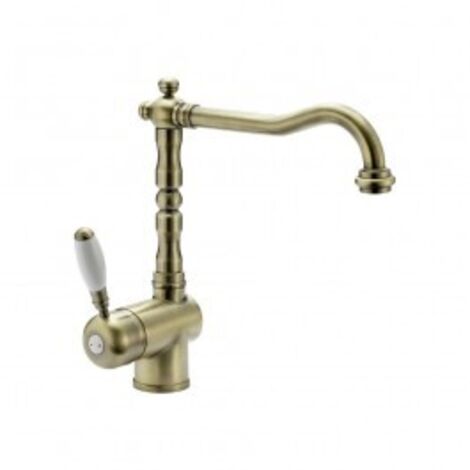 Crolla 2800VO Miscelatore Monocomando rustico a canna alta monogetto Vecchio Ottone Bronze