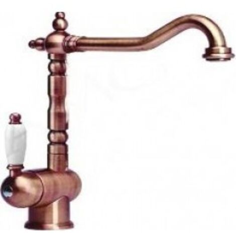 Crolla 2800VR Mix Stone Miscelatore Monocomando a Canna alta Rame Antico