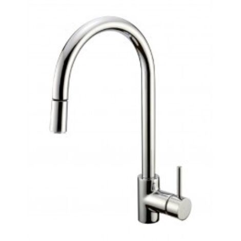 Crolla 7790 CR FRED Miscelatore Monocomando con Doccetta estraibile monogetto Finitura Cromo