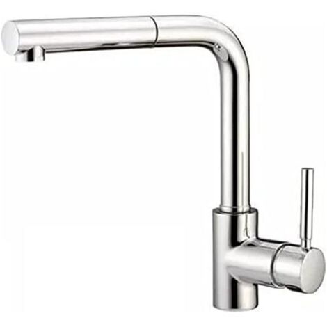 Crolla Harry ES 7740 NB Miscelatore Cucina con Doccetta estraibile Rubinetto Mono Splitcomando finitura Nickel Brushed