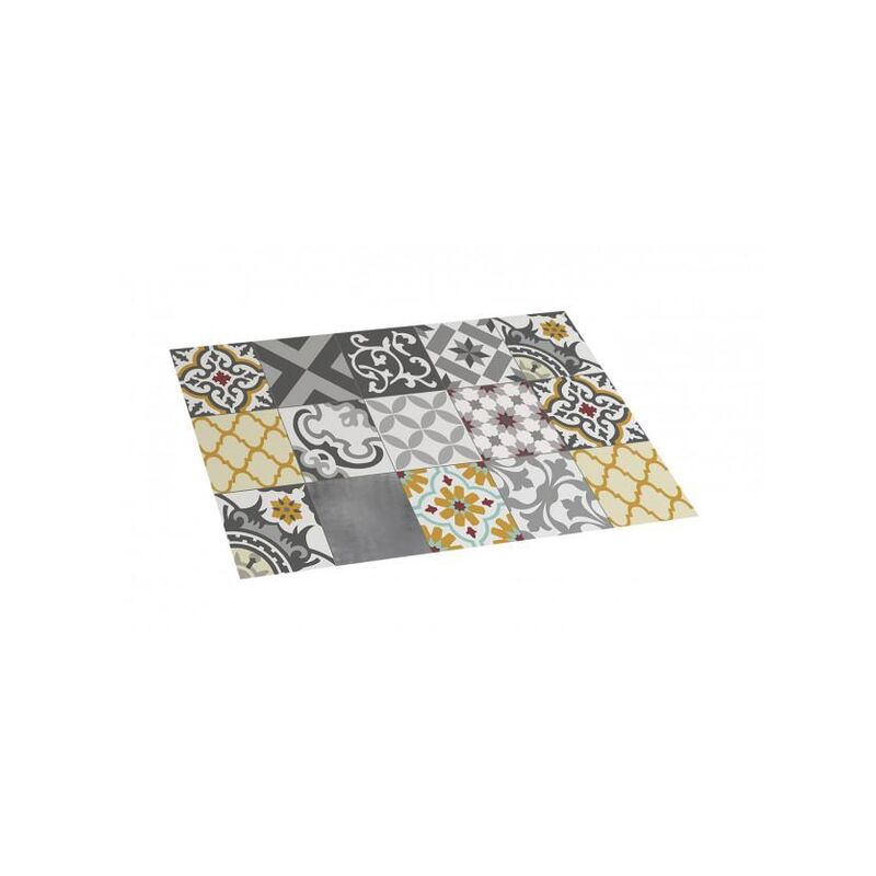 

CROMA - Alfombra vinílica estampada Patch Gris-Ambar 120X180