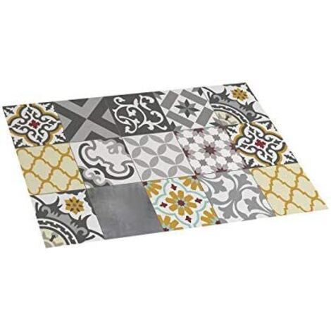 Croma patch tapis vinyle gris-ambré 45x75cm