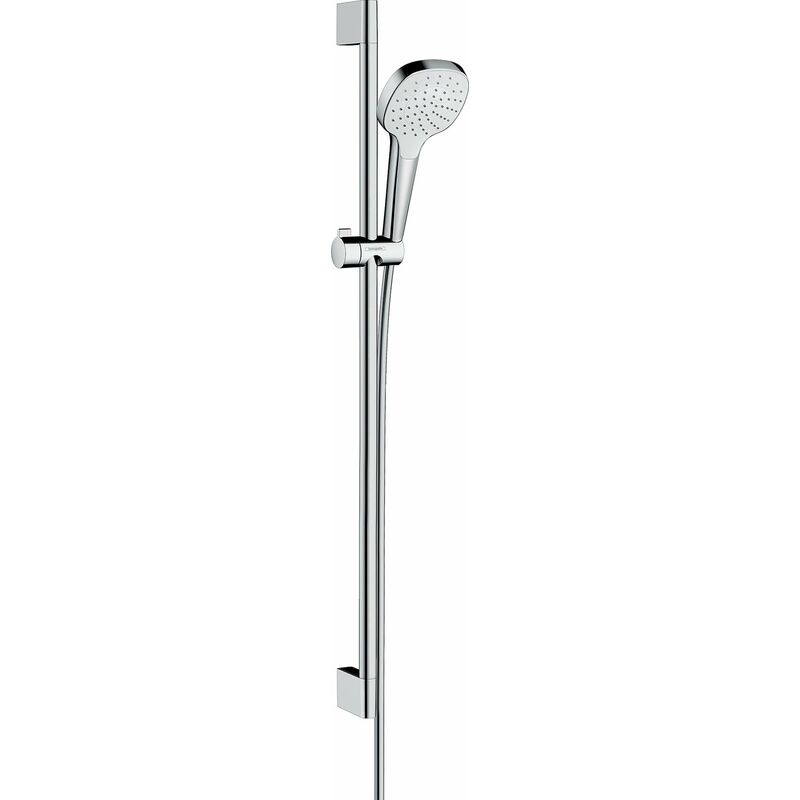 

Kit de ducha Hansgrohe Croma Select E 1jet EcoSmart con barra de ducha de 90 cm, 26595400, blanco/cromo - 26595400