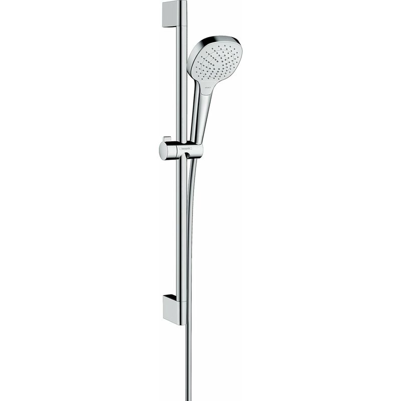 

Kit de ducha Hansgrohe Croma Select E Vario EcoSmart con barra de ducha de 65 cm, 26583400, blanco/cromo - 26583400