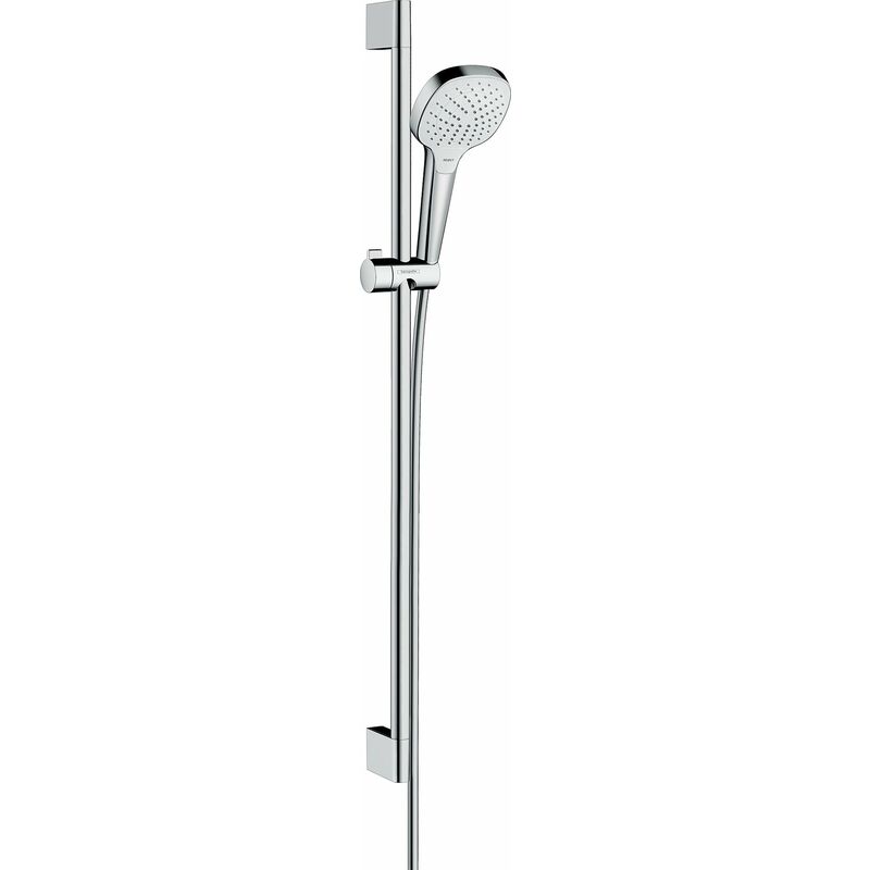 

Kit de ducha Hansgrohe Croma Select E Vario EcoSmart con barra de ducha de 90 cm, 26593400, blanco/cromo - 26593400