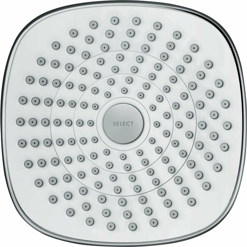 

Ducha de techo Croma Select E de tamaño manual 180 2jet EcoSmart, color: Blanco / Cromo - 26528400