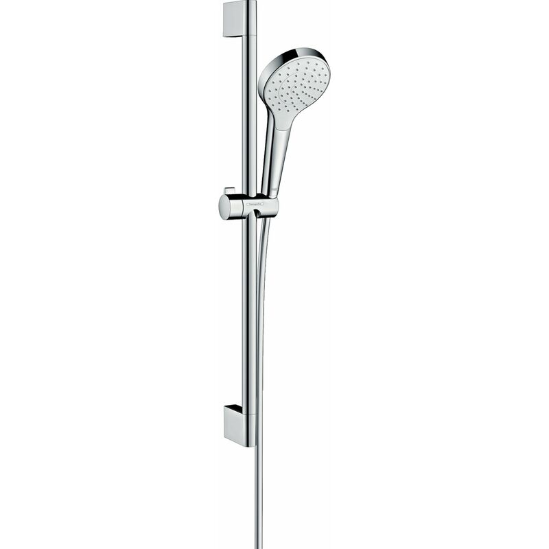 

Hansgrohe Croma Select S 1jet set de ducha con barra de ducha de 65 cm, 26564400, blanco/cromo - 26564400