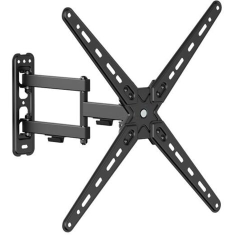 Cromad soporte de pared con brazo articulado para tv de 13"-55" - giratorio, inclinable y doble extension - peso max 25kg - vesa 400x400