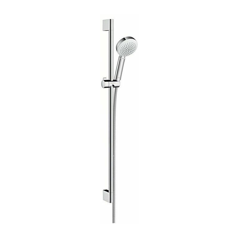 

Hansgrohe - Set de ducha CROMETTA 100 1jet Bsta Unica´Croma 900 EcoSm 9 l / m blanco / chr