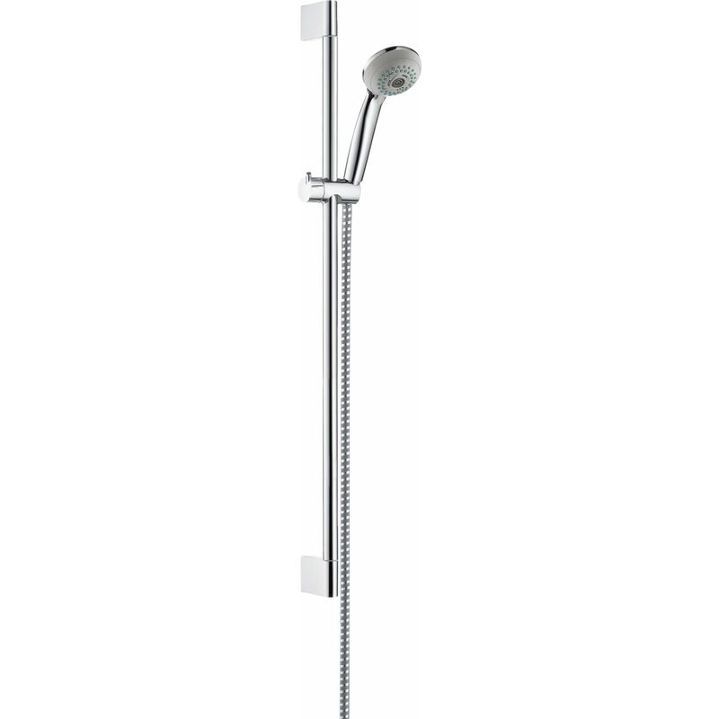 

Hansgrohe - Crometta 85 Conjunto de ducha múltiple con barra de ducha de 65 cm, 27767000, cromado - 27767000