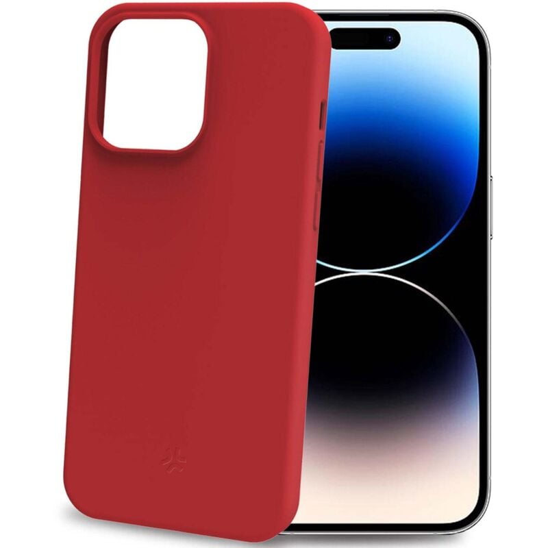 Image of Celly - Cromo soft gummihulle iphone 15 pro rot