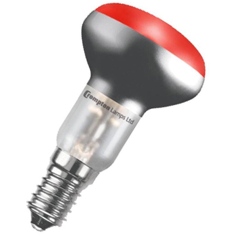 Crompton - Lamps 25W R50 Reflector SES-E14 Dimmable Red 100° 45lm SES Small Screw E14 Incandescent Coloured Light Bulb