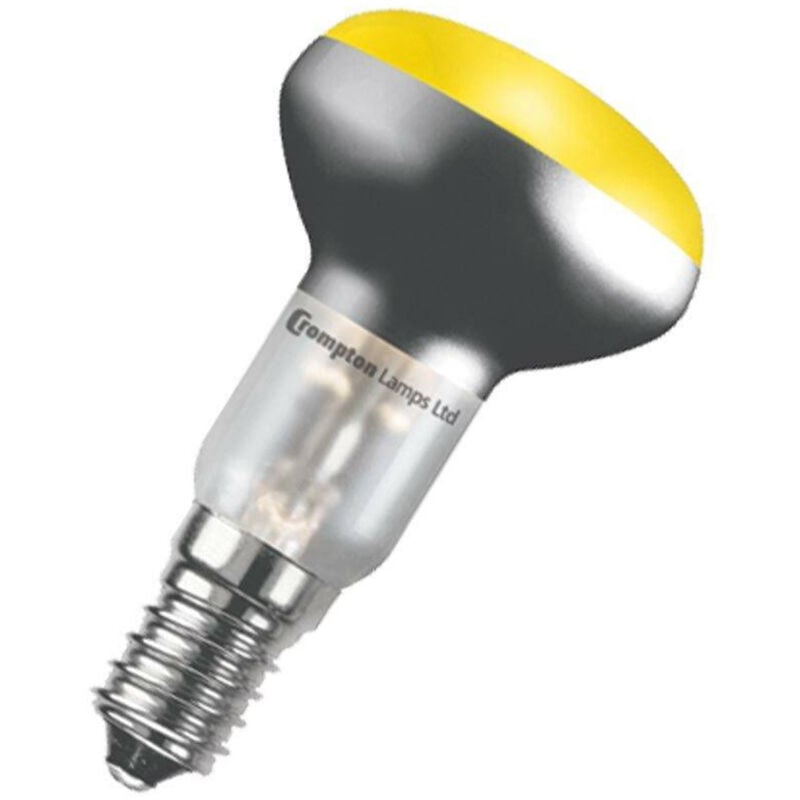 Crompton - Lamps 25W R50 Reflector SES-E14 Dimmable Yellow 100° 110lm SES Small Screw E14 Incandescent Coloured Light Bulb