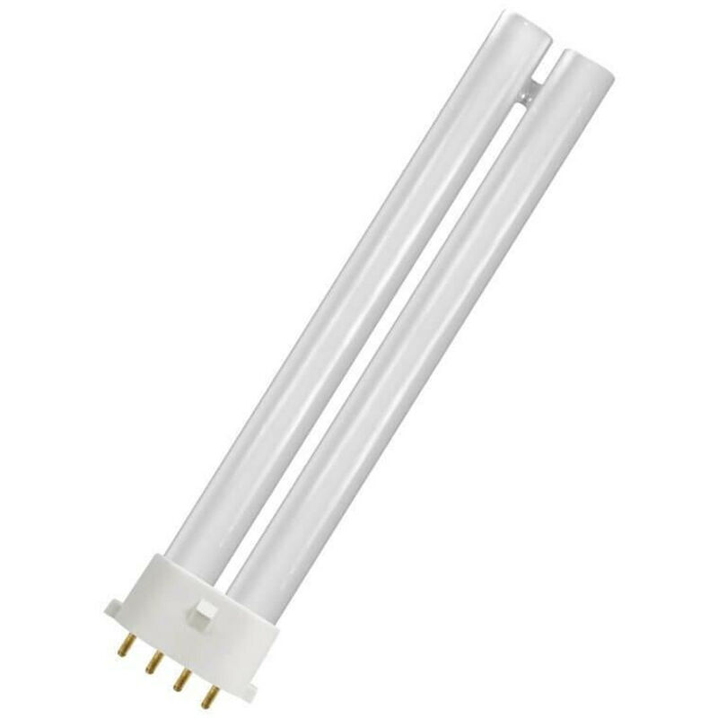 Crompton Lamps CFL PLS-E 9W 2G7 Dimmable Single Turn SE-Type 4000K Cool White Frosted 605lm 4-Pin Energy Saving Push Fit Compact Fluorescent Dulux-SE