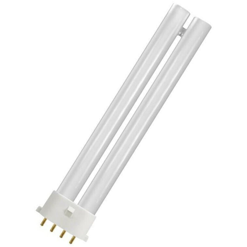 Crompton Lamps CFL PLS-E 9W 2G7 Dimmable Single Turn SE-Type 4000K Cool White Frosted 605lm 4-Pin Energy Saving Push Fit Compact Fluorescent Dulux-SE