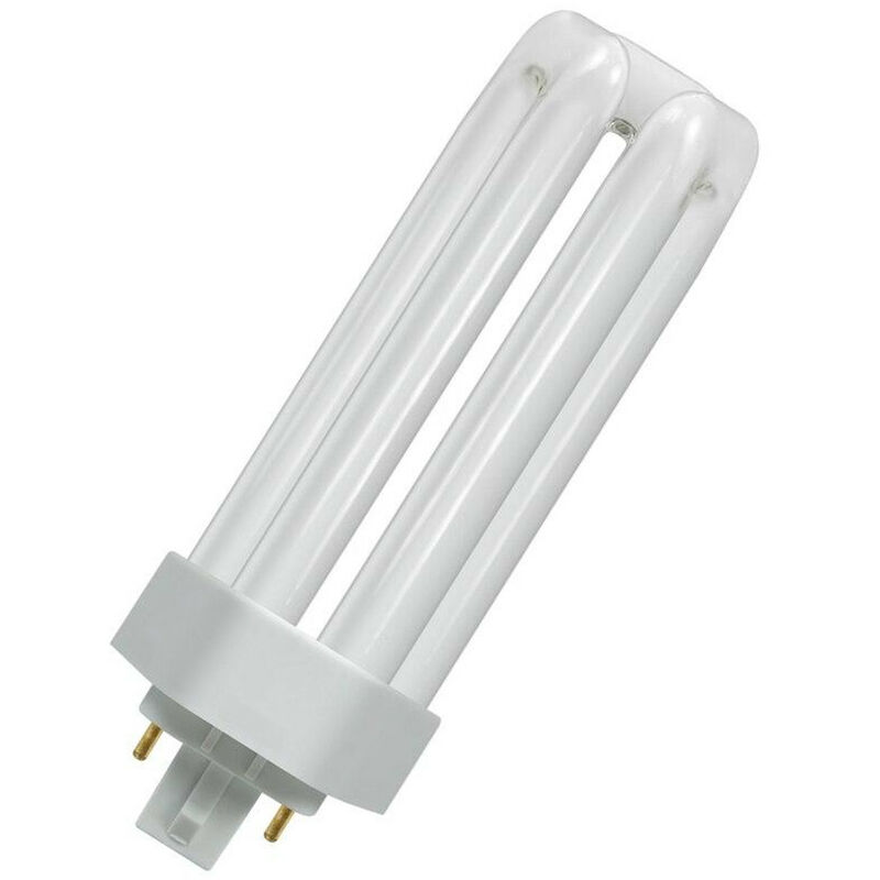 Crompton Lamps CFL PLT-E 32W GX24q-3 Triple Turn TE-Type 4000K Cool White Frosted 2000lm 4-Pin Energy Saving Push Fit Compact Fluorescent Biax-TE