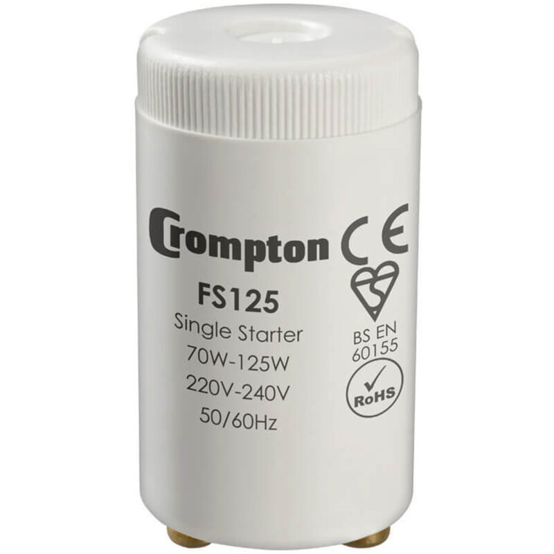 Crompton Lamps Fluorescent Starter 125W Starters 2-Pin