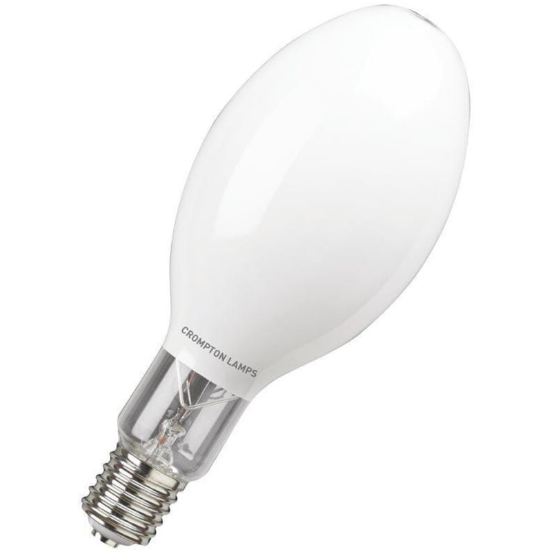 Crompton Lamps HID HQi-E Elliptical 400W GES-E40 Coated NDL 4100K Cool White Diffused 39000lm GES Screw E40 Metal Halide Light Bulb