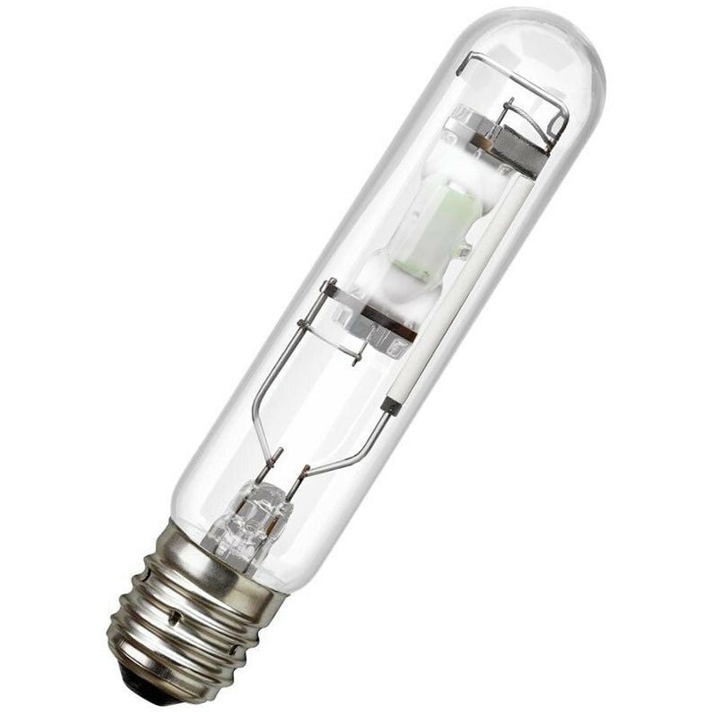 Crompton Lamps HID HQi-T Tubular 250W GES-E40 MER SON 4100K Cool White Clear 32000lm GES Screw E40 Metal Halide Bright Light Bulb