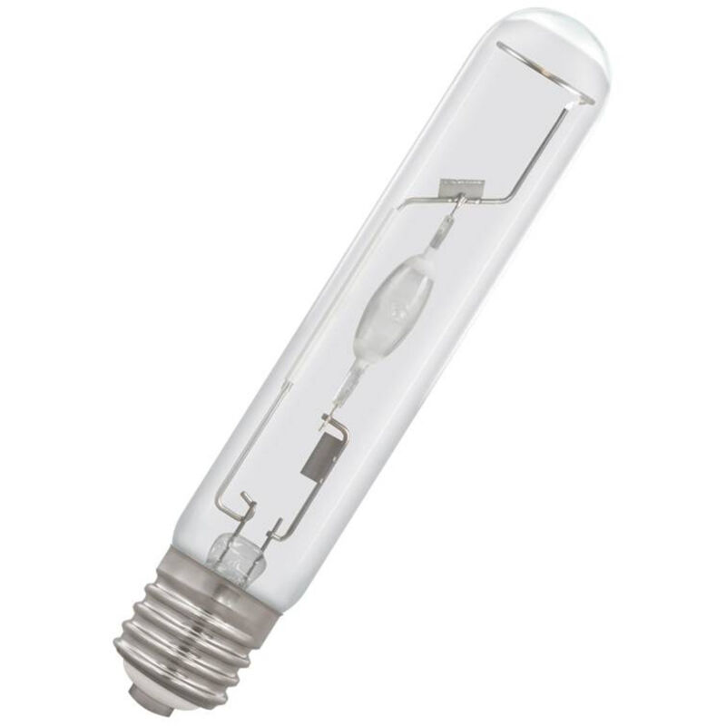 Crompton Lamps HID Pulse Start Tubular 250W GES-E40 4500K Cool White Clear 22000lm GES Screw E40 Metal Halide Bright Light Bulb