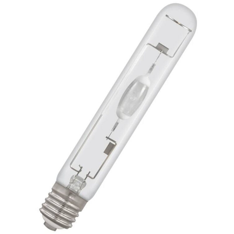 Crompton Lamps HID Pulse Start Tubular 400W GES-E40 4200K Cool White Clear 40000lm GES Screw E40 Metal Halide Bright Light Bulb