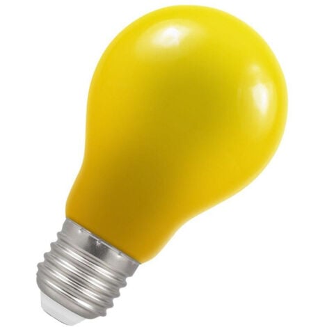 Crompton Lamps LED GLS 1.5W ES-E27 IP65 Yellow A60 Outdoor Festoon Coloured External Light Bulb