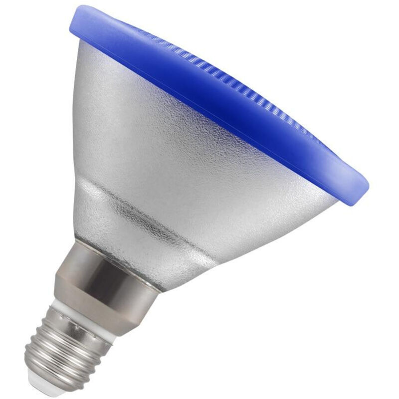 Lamps LED PAR38 Reflector 13W ES-E27 IP65 (120W Equivalent) Blue 30° Prismatic 30lm ES Screw E27 External Outdoor Coloured Light Bulb - Crompton