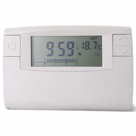 Cronotermostato ambiente digitale avanzato con display LCD e 3 livelli si riscaldamento regolabili