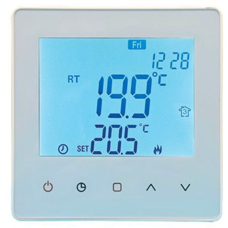 CRONOTERMOSTATO QUBO TOUCH V2 BRAVO - 5/35°C LCD 3,1 MM 86X86X28- 1 pezzi