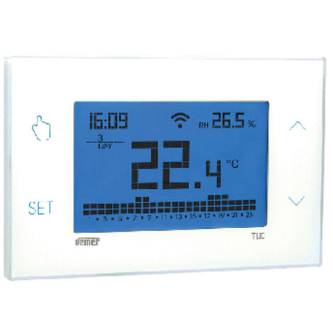 CRONOTERMOSTATO TUO WIFI LITE SETTIMANALE TOUCH SCREEN- Bianco- VEMER- pezzi 1