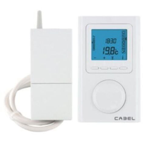 Cronotermostato Via Radio Cabel para regulación y control de la temperatura de calefacción