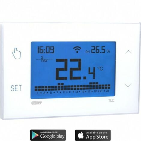 BPT Cronotermostato touch screen Wi-Fi da perete 230V TH550WHWIFI