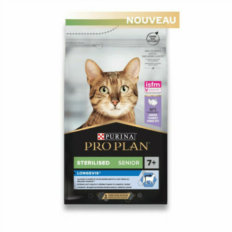 Croquettes Pour Chats Pro Plan Sterilised 7 Dinde Sac 1 5 Kg