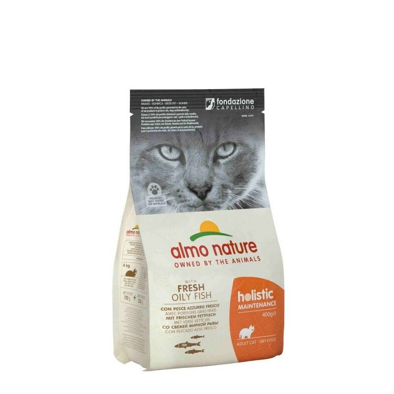 Holistic Adult aux poissons gras - Croquettes pour Chat - 400 g - Almo Nature