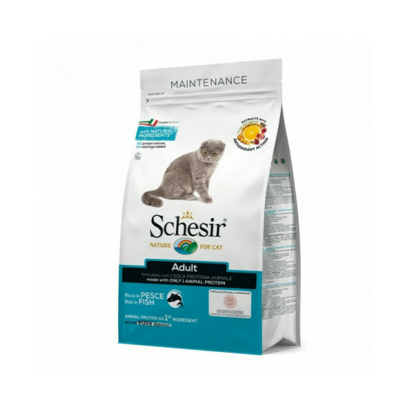 Croquettes chat adulte Maintenance au poisson Sac 1,5 kg - Schesir
