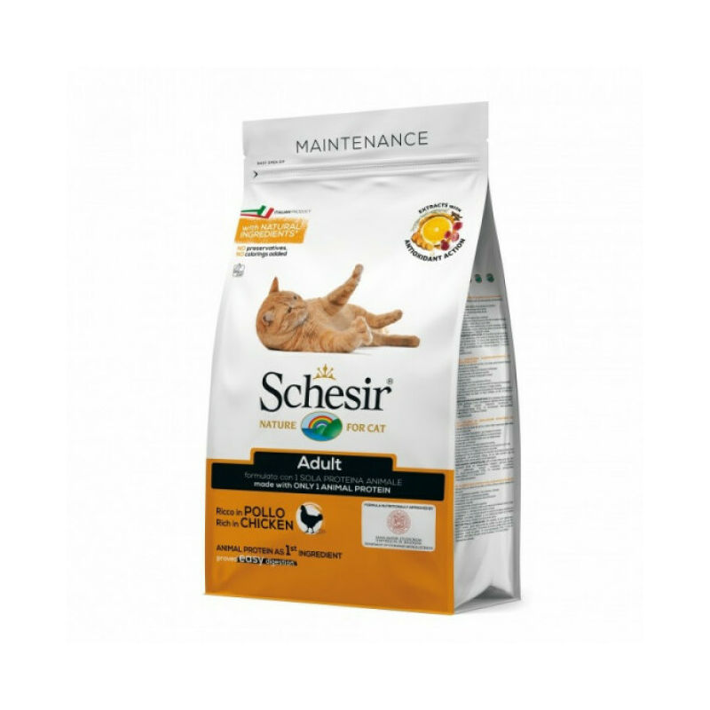 Croquettes chat adulte Maintenance au poulet Sac 1,5 kg - Schesir