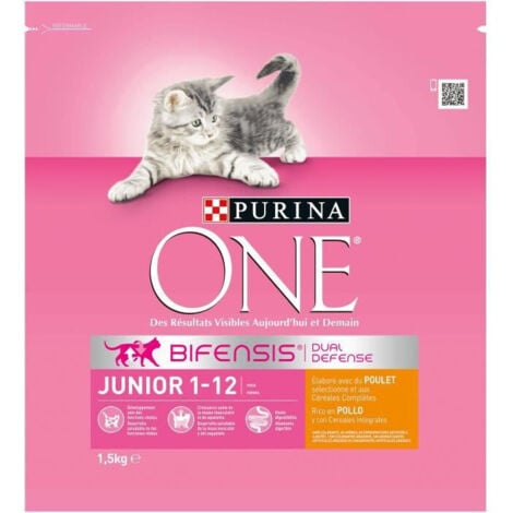 Croquettes Junior pour Chaton au Poulet, PURINA ONE 1.5KG - Purina
