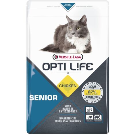 Croquettes Opti Life Chat Senior poulet : 2.5 kg