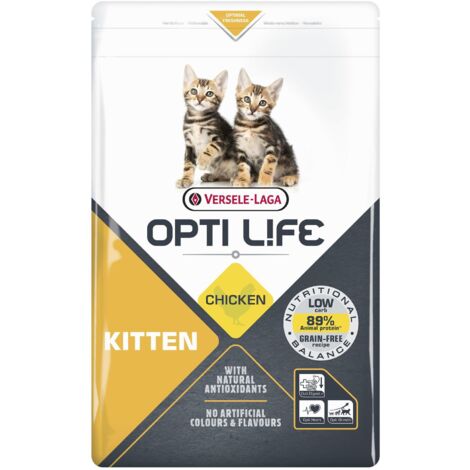 Croquettes Opti Life Chaton poulet : 2.5 kg