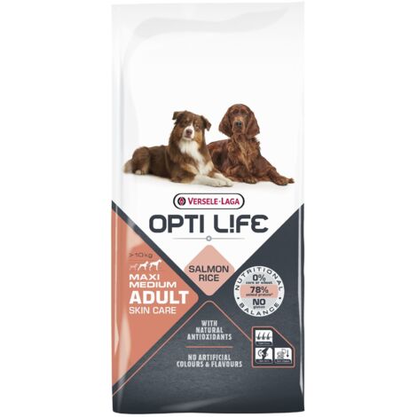 Croquettes Opti Life chien medium & maxi Skin Care : 12.5 kg
