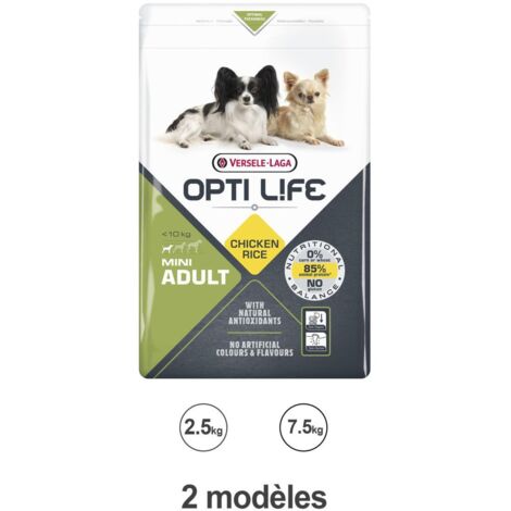 Croquettes Opti Life chien mini Poulet : 2.5kg